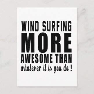 Cartão Postal Wind Surfinger mais incrível do que o que quer que