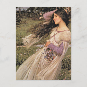 Cartão Postal WiNDFLoWERS, por John William Waterhouse, 1902