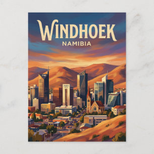 Cartão Postal Windhoek Avenida da Independência Namíbia