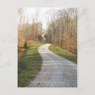 Cartão Postal Winding Country Road