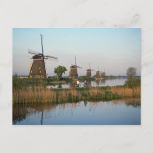 Cartão Postal Windmills, Kinderdijk, Países Baixos