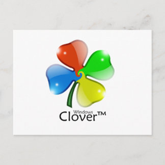 Cartão Postal Windows Clover Edition