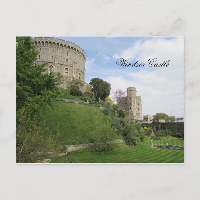 Cartão Postal Windsor Castle England Férias Postcard Viagem (Frente)