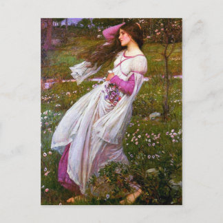 Cartão Postal Windsweby de John William Waterhouse