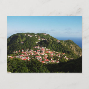 Cartão Postal Windwardside Saba Postcard