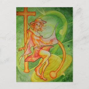 Cartão Postal Windy Saturn