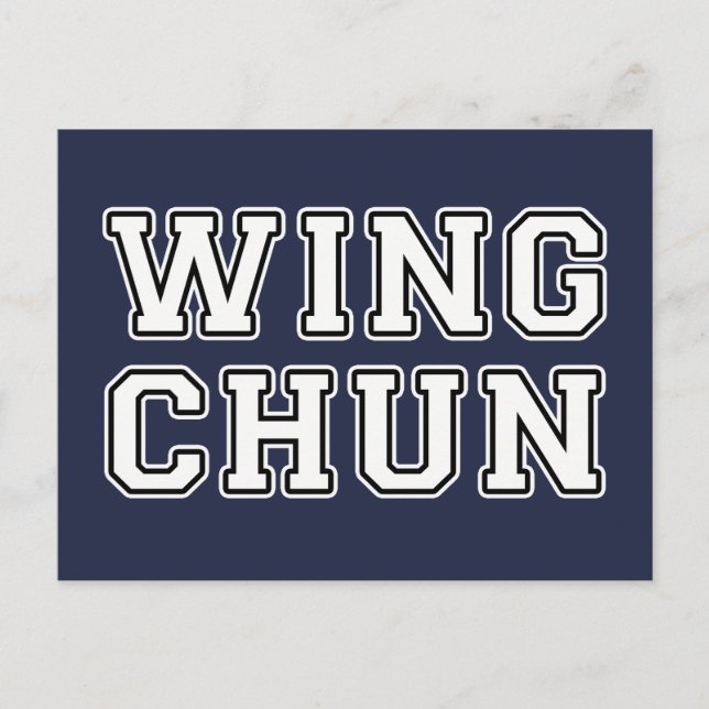 Cartão Postal Wing Chun (Frente)