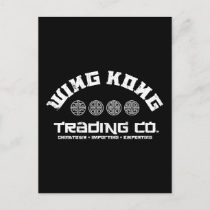 Cartão Postal wing kong trading co. grande problema na pequena c