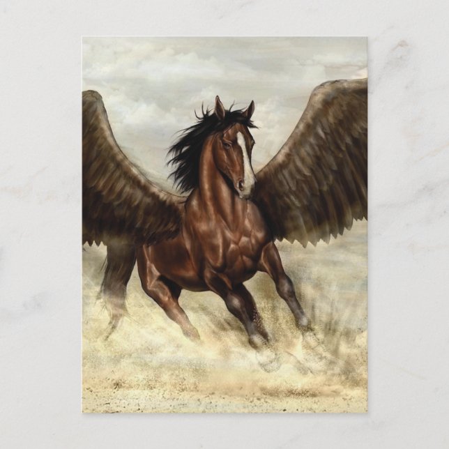 Cartão Postal Winged Pegasus   (Frente)