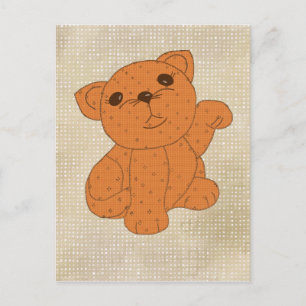 Cartão Postal winkende Katze