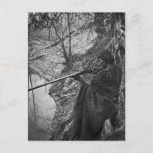 Cartão Postal Winnebago, Chefe Indígena de Pato Caçando Escala