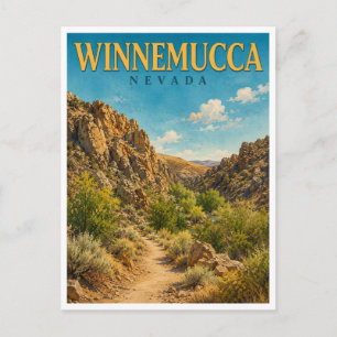 Cartão Postal Winnemucca Nevada Water Canyon GeoSaga