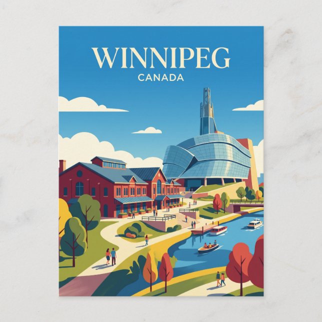Cartão Postal Winnipeg Canadá (Frente)