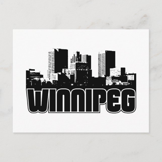 Cartão Postal Winnipeg Skyline (Frente)