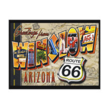 Cartão postal Winslow Arizona vintage