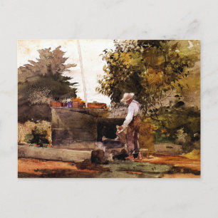 Cartão Postal Winslow Homer - No poço