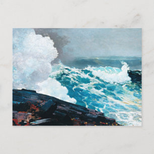 Cartão Postal Winslow Homer painting, Northeaster, 1895