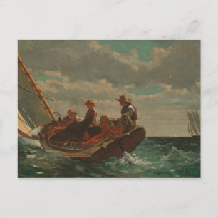Cartão Postal Winslow Homer - Respirando (Um Vento Justo)