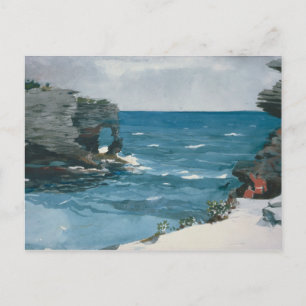 Cartão Postal Winslow Homer - Shore Rocky, Bermudas