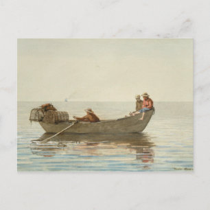 Cartão Postal Winslow Homer - Três Meninos em uma Seca