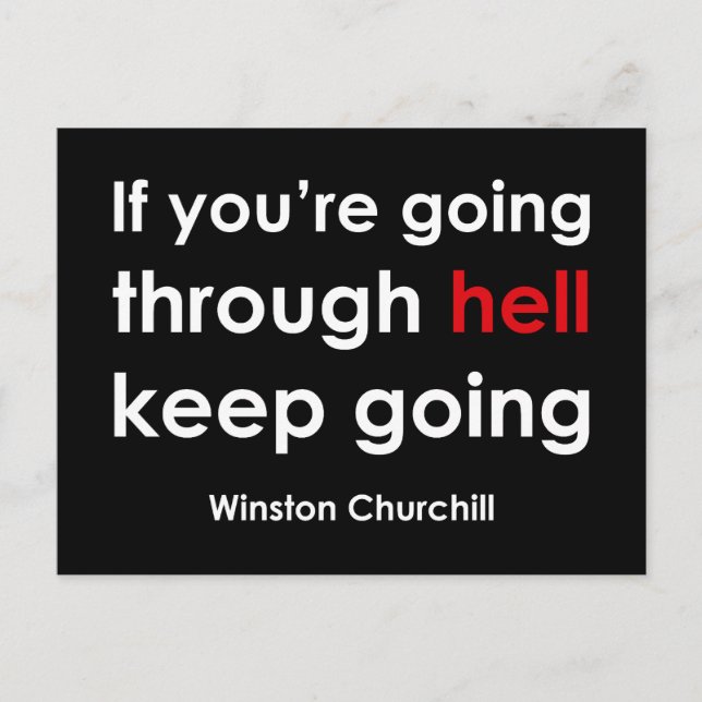 Cartão Postal Winston Churchill (Frente)