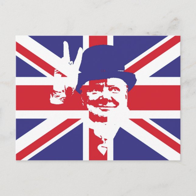 Cartão Postal Winston Churchill (Frente)