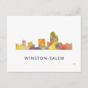 CARTÃO POSTAL WINSTON - SALEM, NTH CAROLINA SKYLINE -