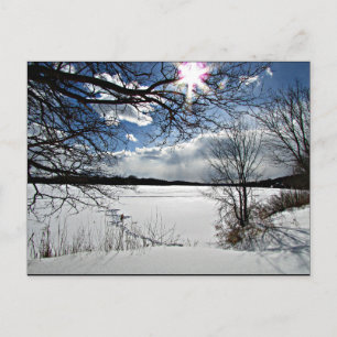 Cartão Postal "Winter Along the Mohawk"