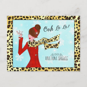 Cartão Postal WINTER DIVA - Live Love Sparkle!