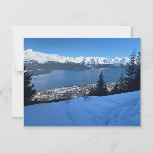 Cartão Postal Winter Hike Overlook Seward