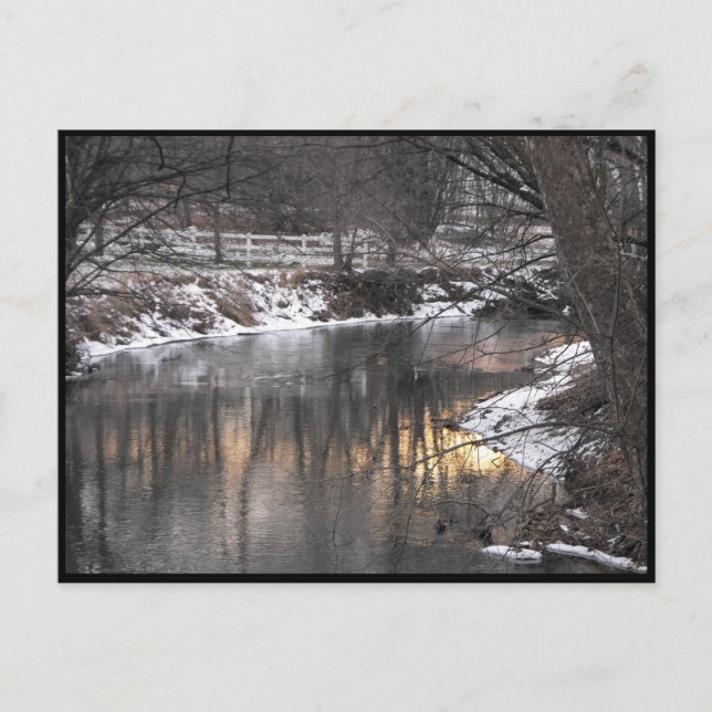 Cartão Postal ~ Winter in Lancaster County ~ 1 (Frente)