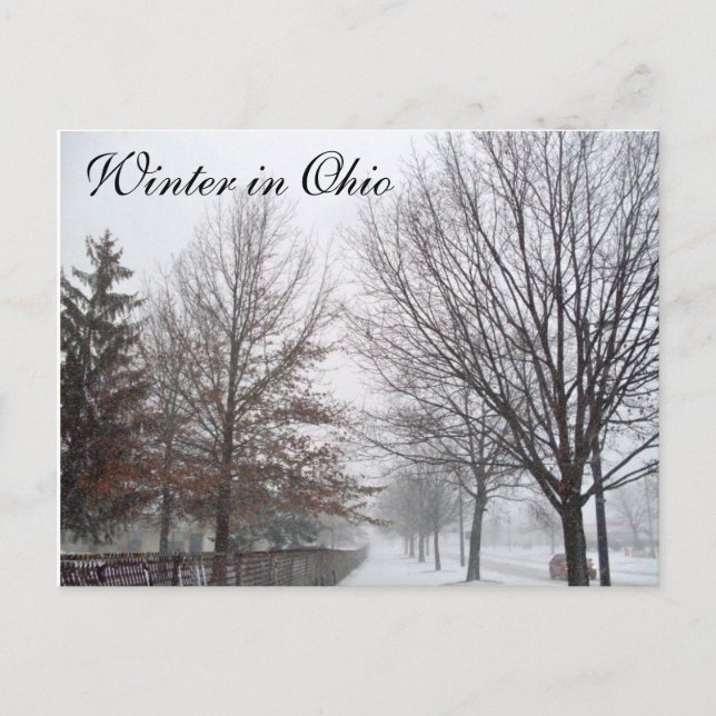 Cartão postal WINTER IN OHIO (Frente)