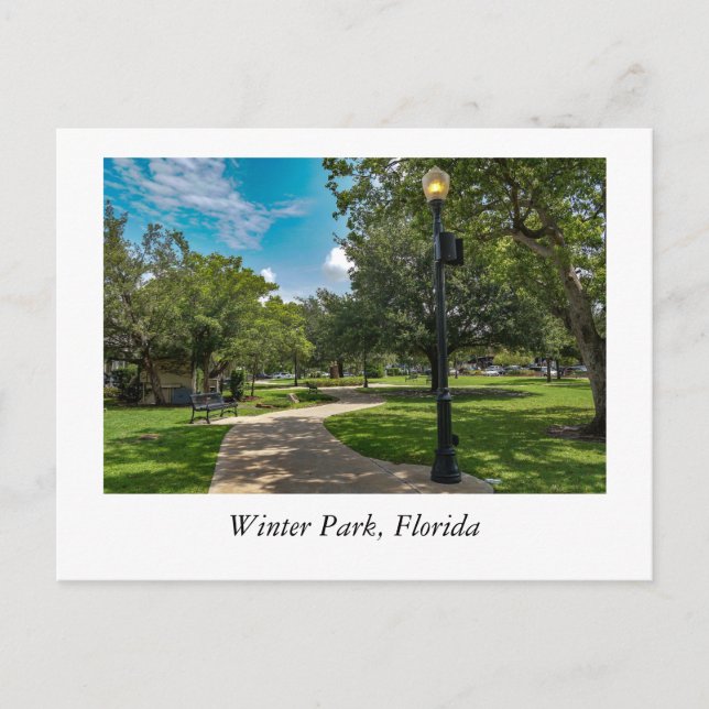 Cartão Postal Winter Park Florida (Frente)