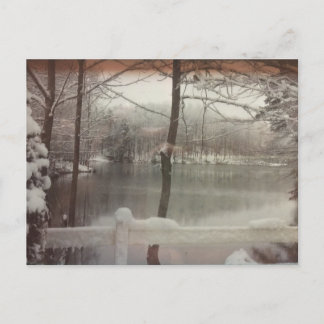 Cartão Postal Winter Pond