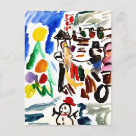 Cartão Postal Winter set 