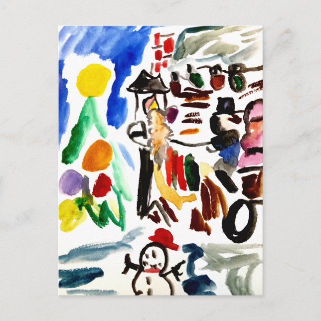 Cartão Postal Winter set  (Frente)