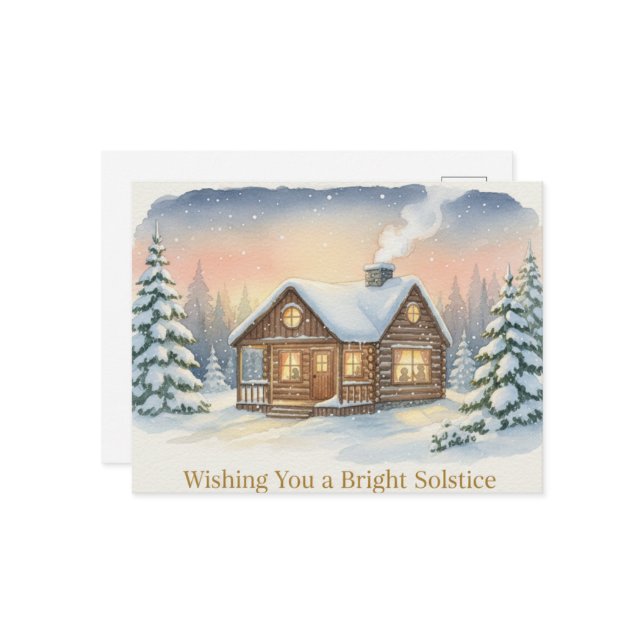 Cartão Postal Winter Solstice Postcard (Frente/Verso In Situ)