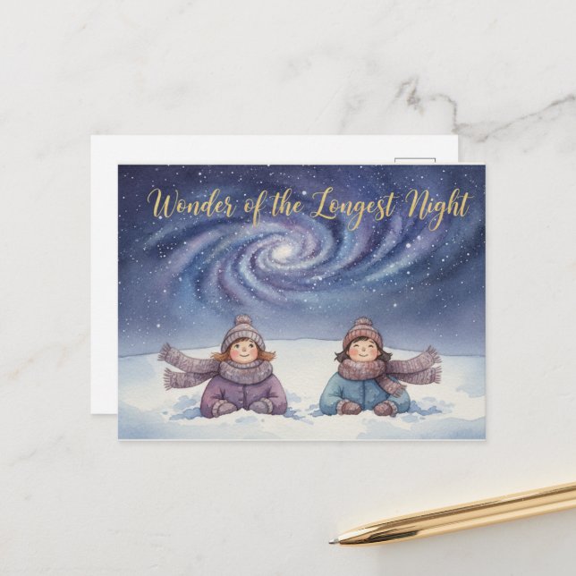 Cartão Postal Winter Solstice Postcard (Frente/Verso In Situ)