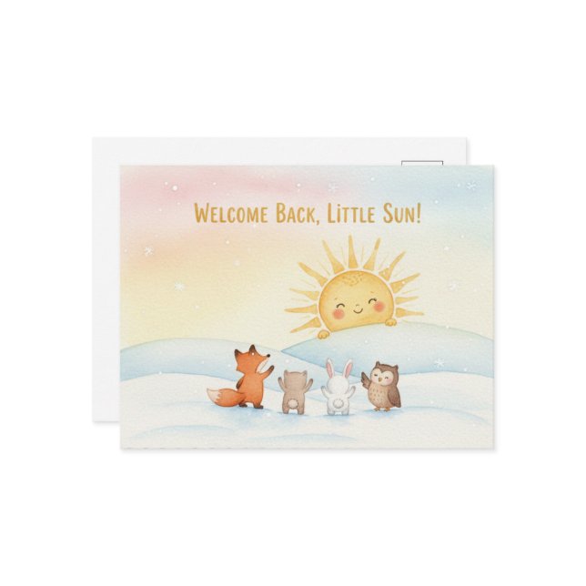 Cartão Postal Winter Solstice Postcard (Frente/Verso In Situ)