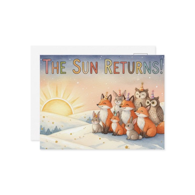 Cartão Postal Winter Solstice Postcard (Frente/Verso In Situ)