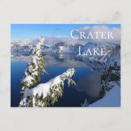 Cartão Postal Winter View of Crater Lake, Crater Lake NP, Oregon