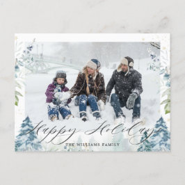 Cartão Postal Winter Wonderland Alpino Snowy Foto de Natal