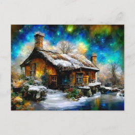 Cartão Postal Winterliche Landschaft mit Fantasie Cottage Haus
