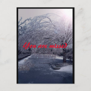 Cartão Postal Winters Walk