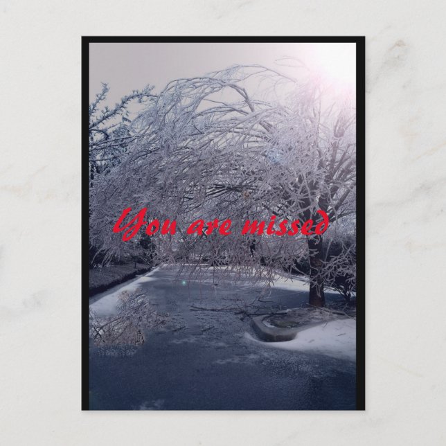 Cartão Postal Winters Walk (Frente)