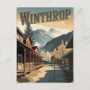 Cartão Postal Winthrop Vintage