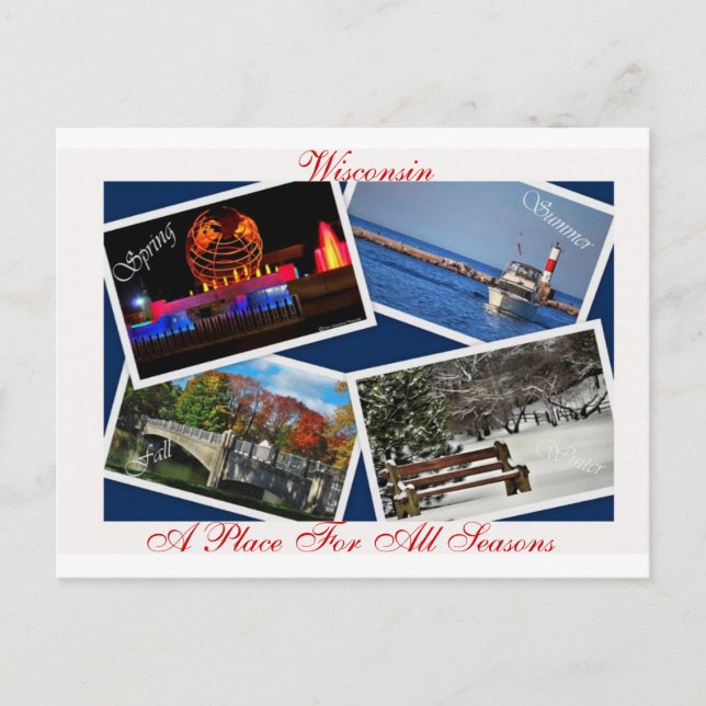 Cartão Postal Wisconsin, (Frente)