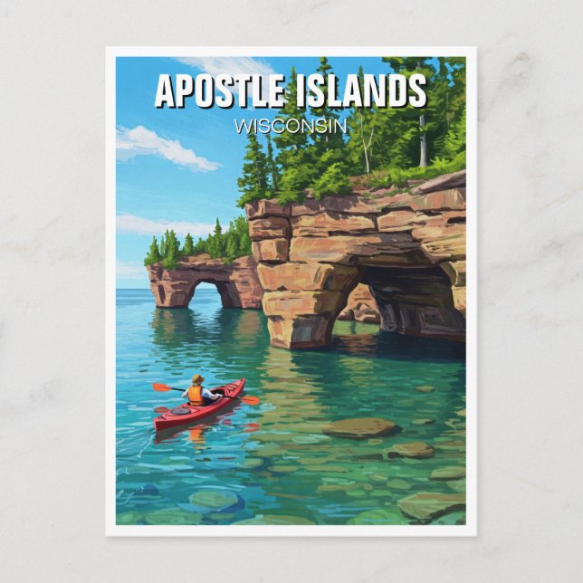 Cartão Postal Wisconsin Apostle Islands National Lakeshore (Frente)