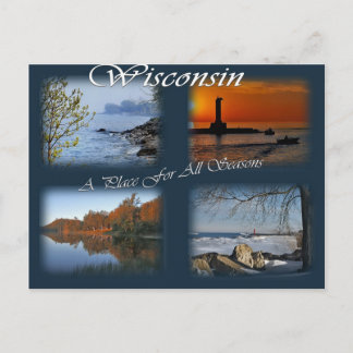 Cartão Postal Wisconsin Seasons