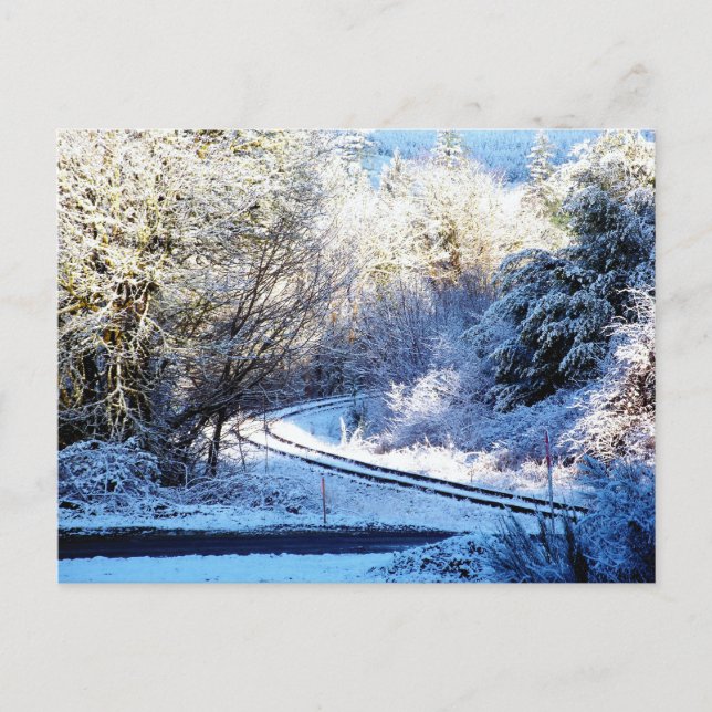 Cartão Postal Wise Man Winter - Coquille, Oregon (Frente)